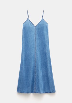 Saskia Denim Slip Maxi Dress