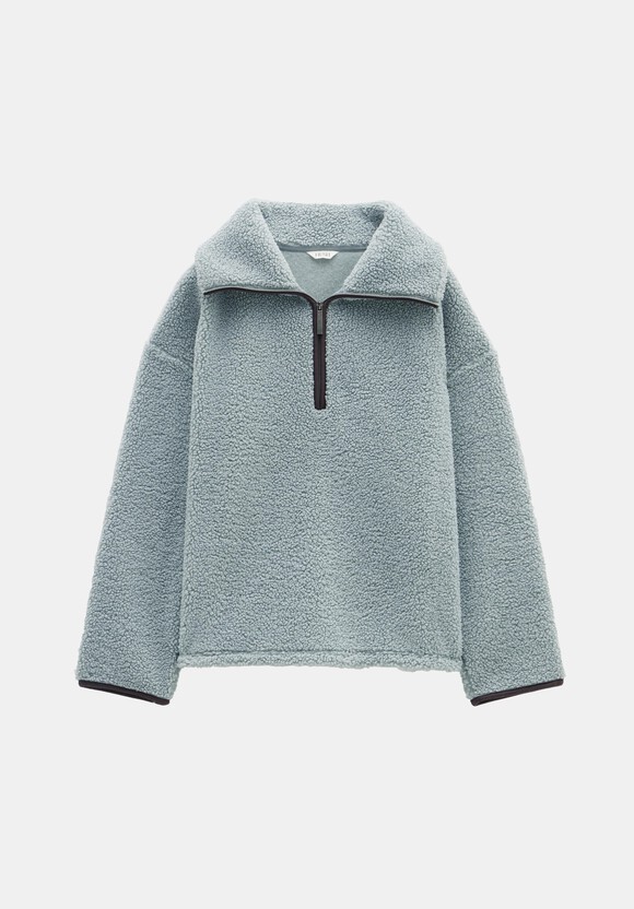 Borg Half Zip Sweatshirt