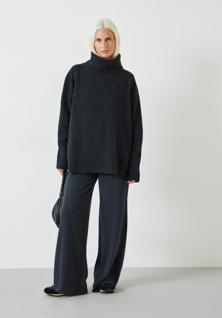 Ailey Wide Leg Jersey Trousers