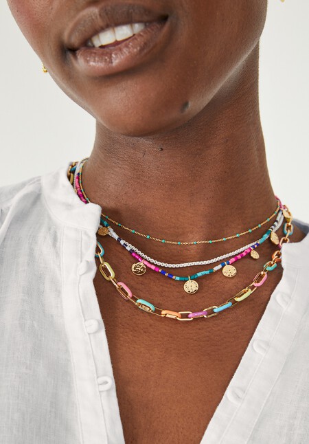 Coralie Mini Bead Choker