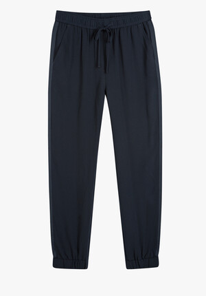 Crepe Cuffed Trousers