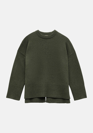 Danielle Split Back Wool Jumper