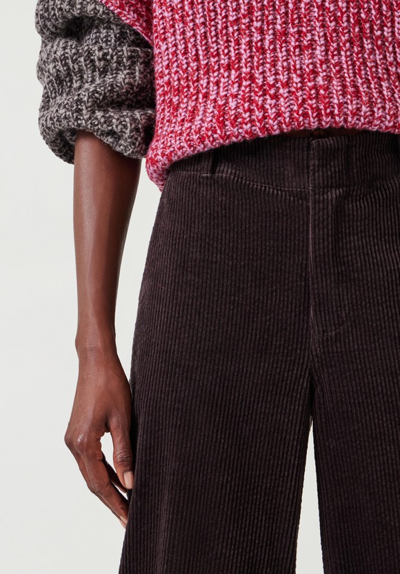 Wide Leg Cord Trousers
