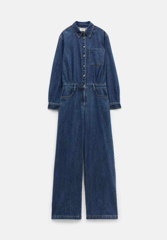Evelyn Denim Relaxed Jumpsuit