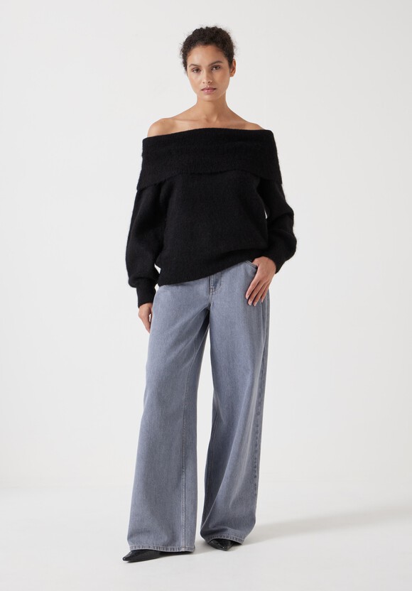 Molly Alpaca Blend Off Shoulder Jumper