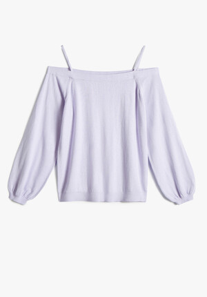 Angela Off Shoulder Knitted Top