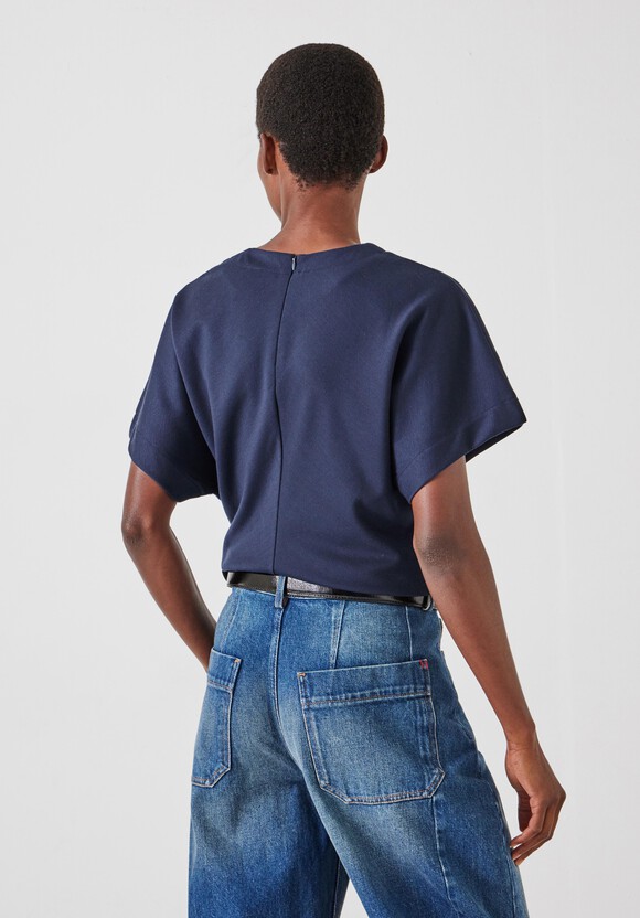 Seam Detail Short Sleeve Top
