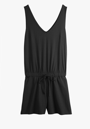 V-Neck Jersey Playsuit