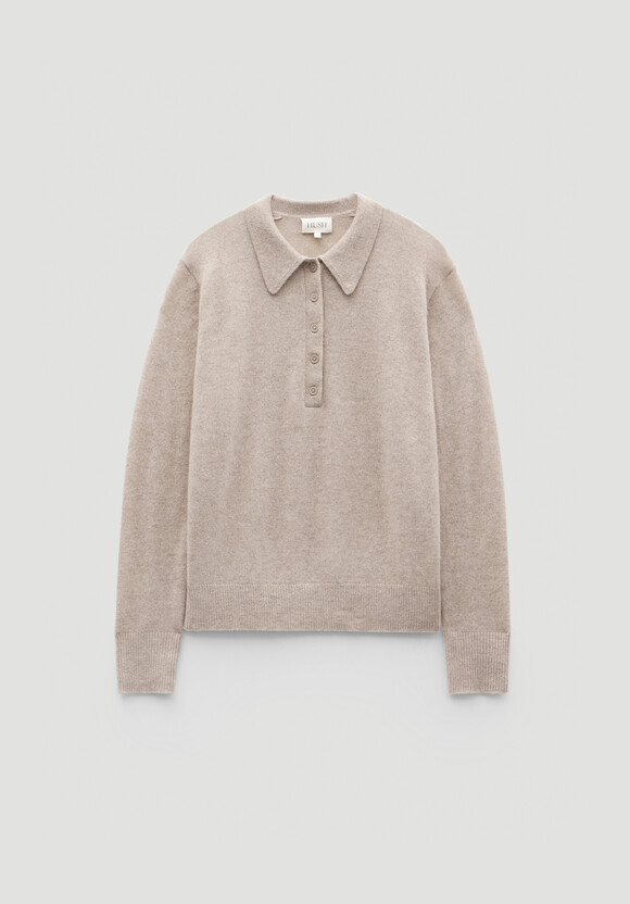 Open Collar Cashmere Jumper