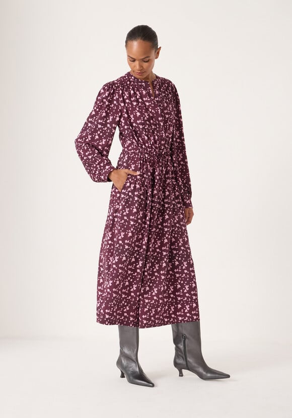 Long Sleeve Air Flow Shirt Dress