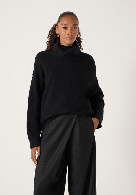 Meryl Wool Blend Roll Neck Jumper