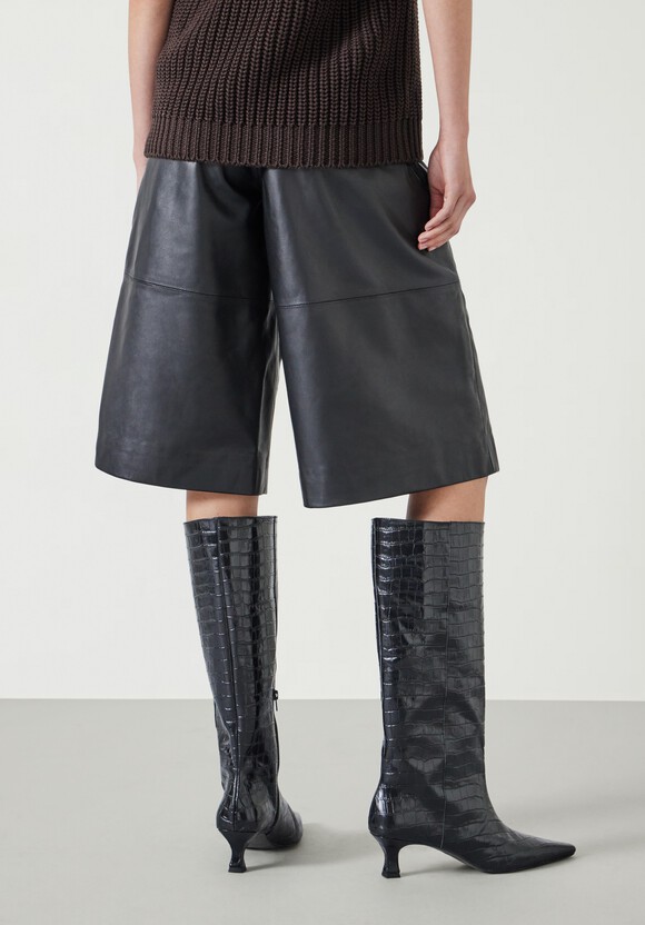 Leather Bermuda Short