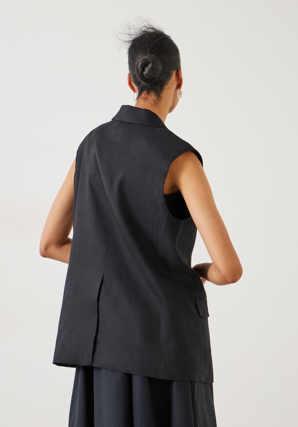 Lana Relaxed Linen Blend Waistcoat