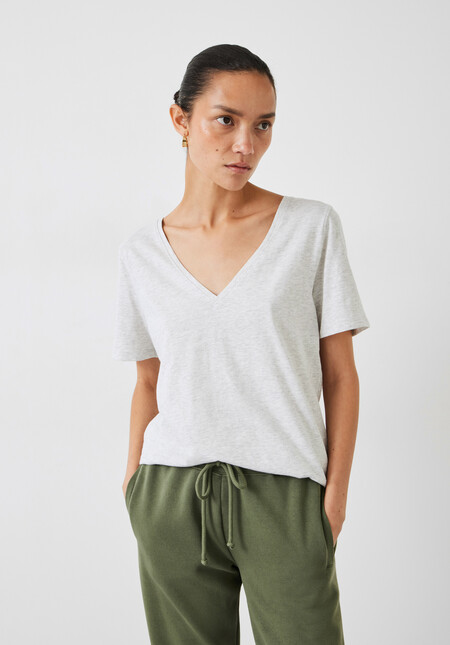 Kali Cotton Slub V-Neck T-Shirt