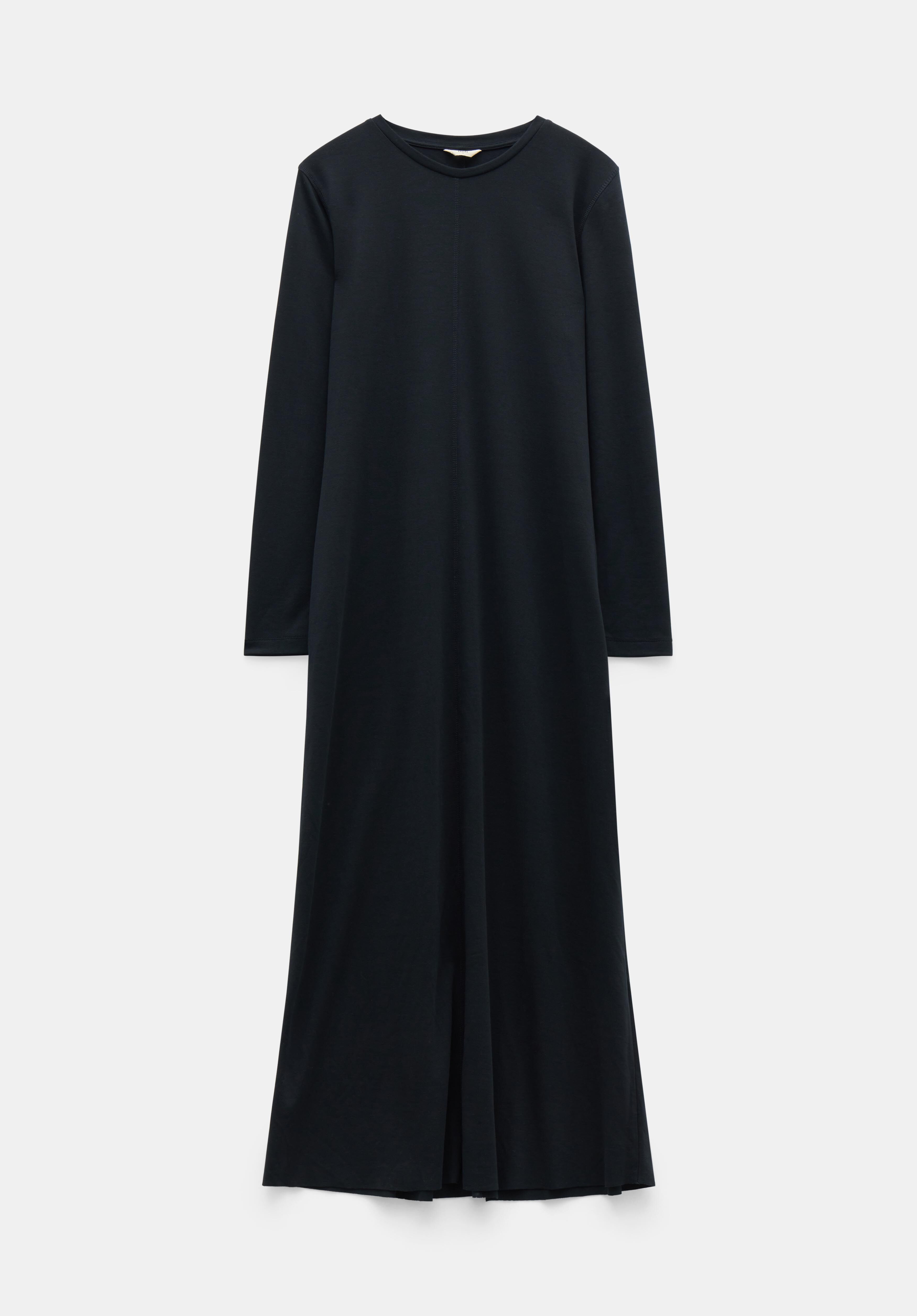 Long black jersey maxi dress discount