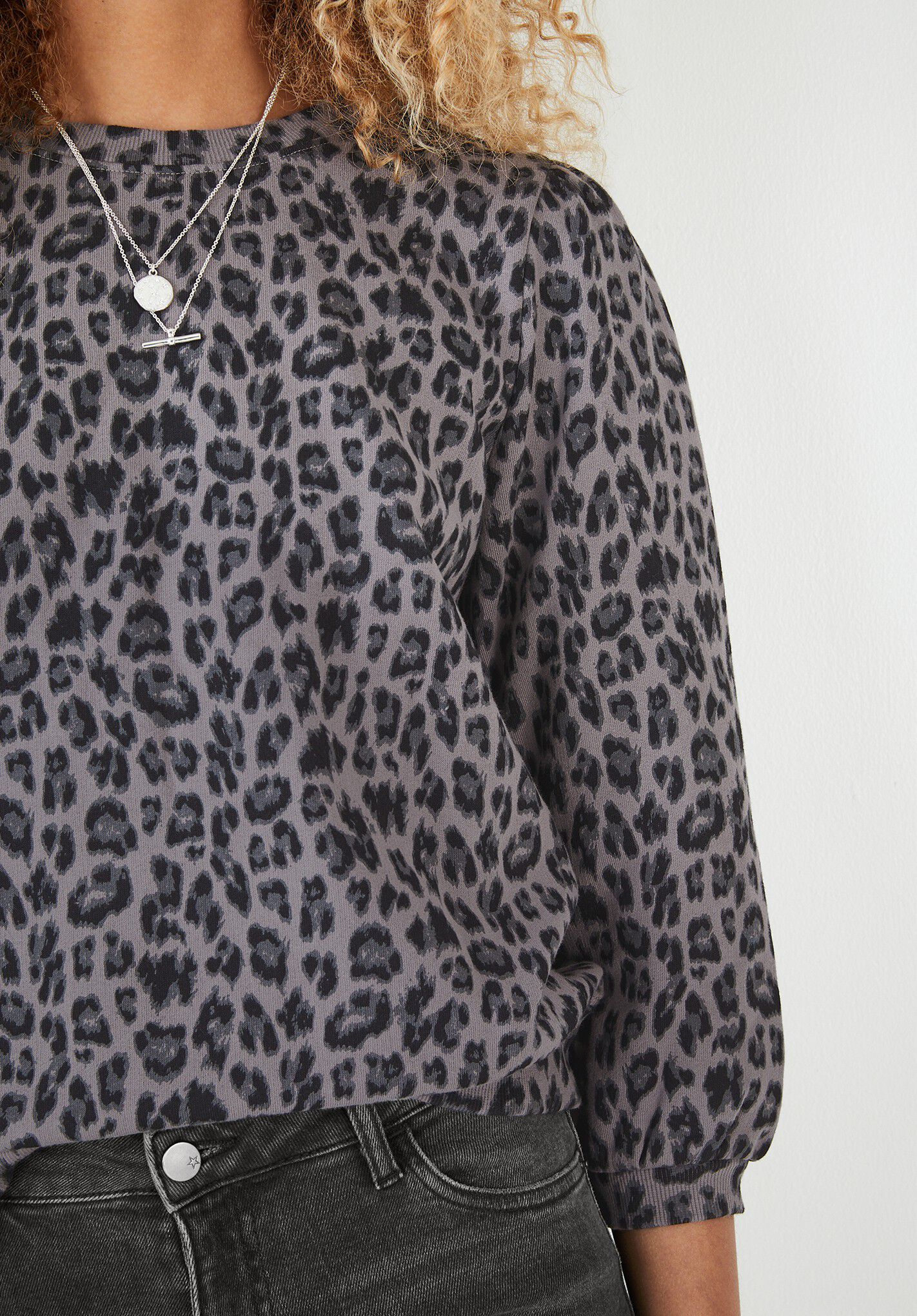 Leopard sales print sweater