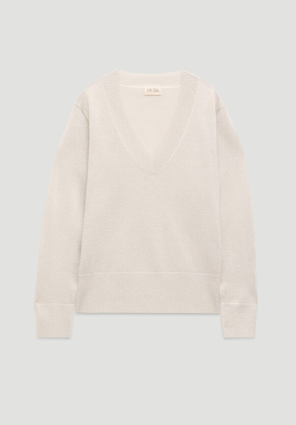 Gracey V Neck Metallic Jumper Gracey V Neck Metallic Jumper