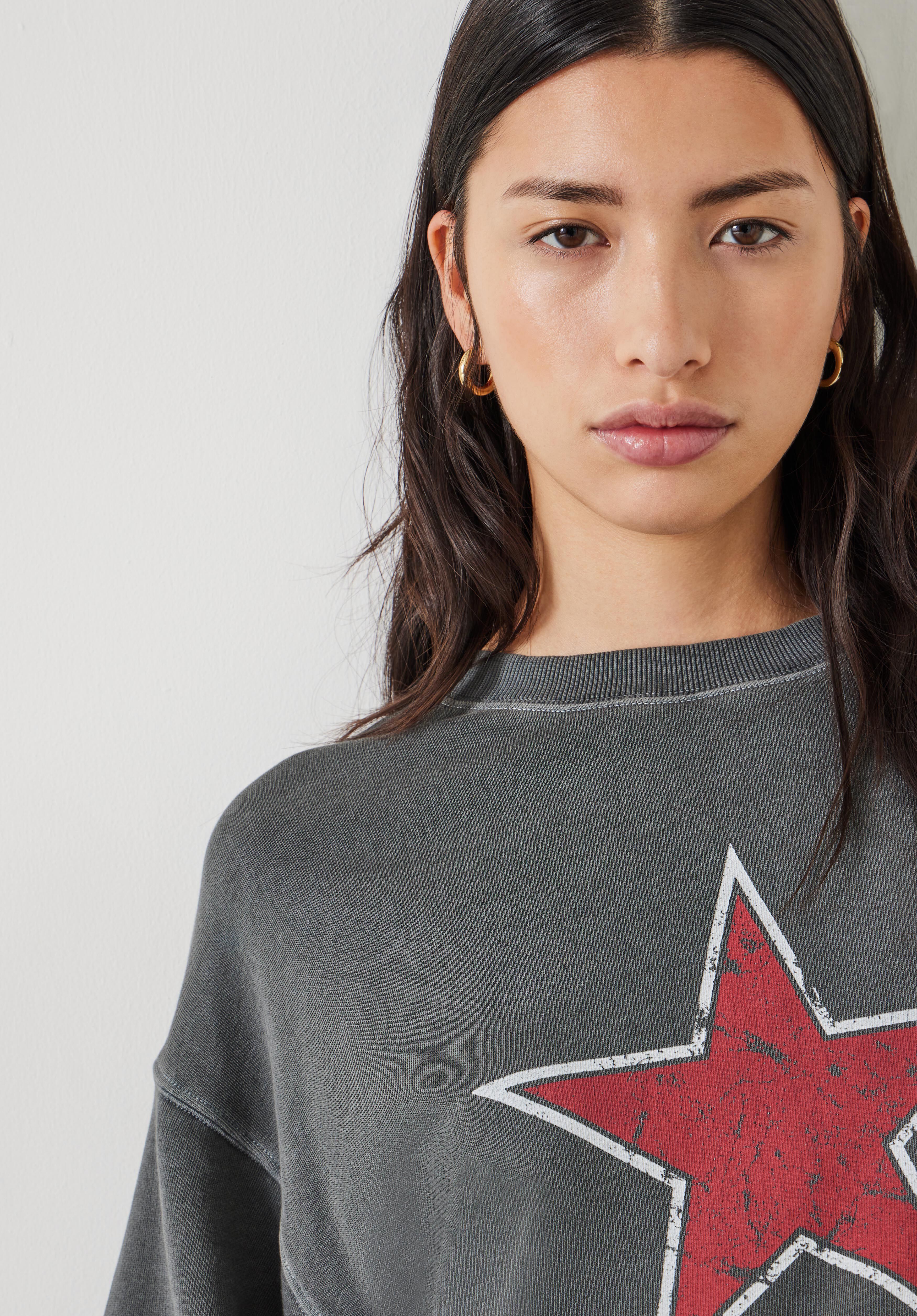 Grey star sweatshirt online