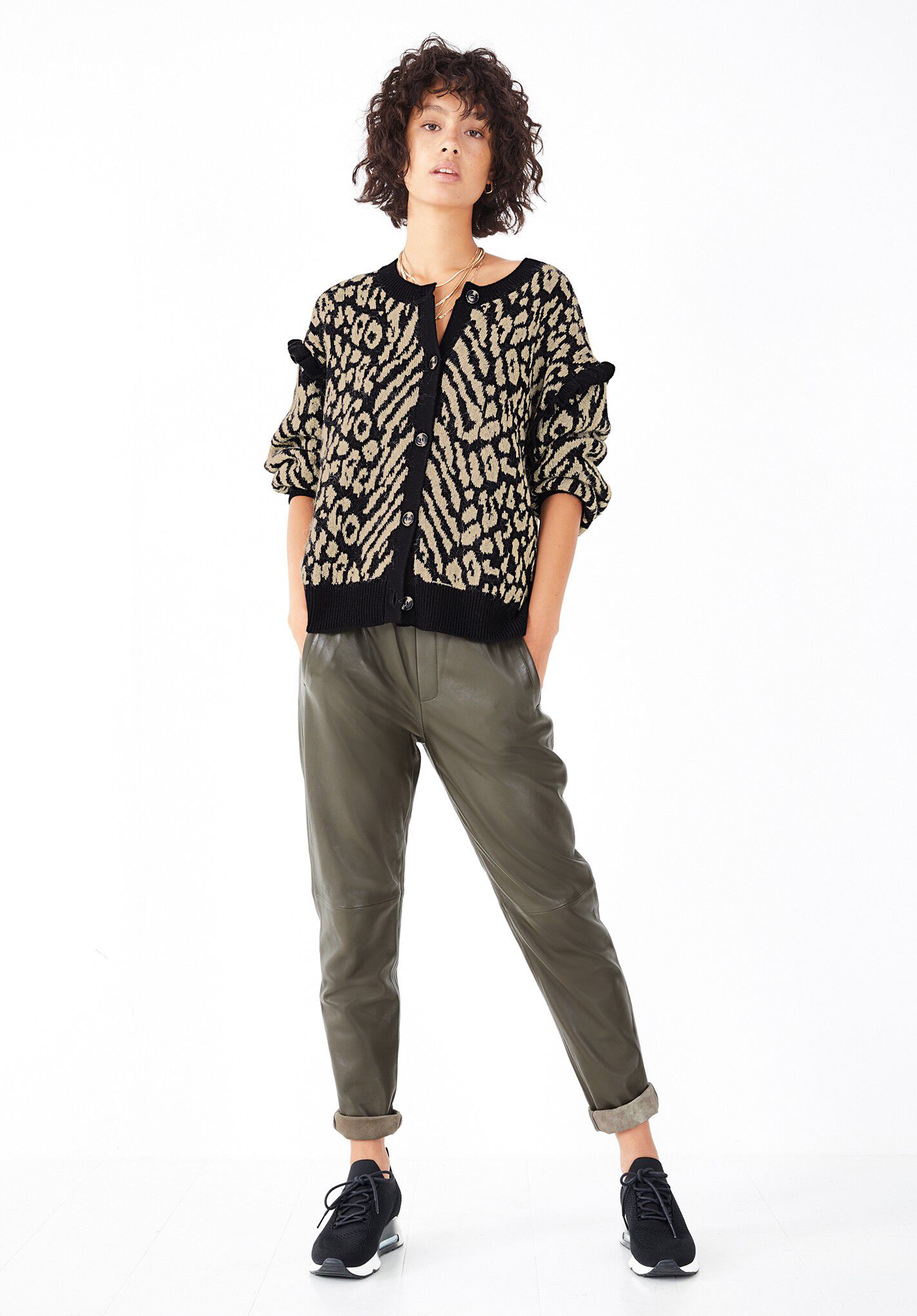 Zebra cardigan shop