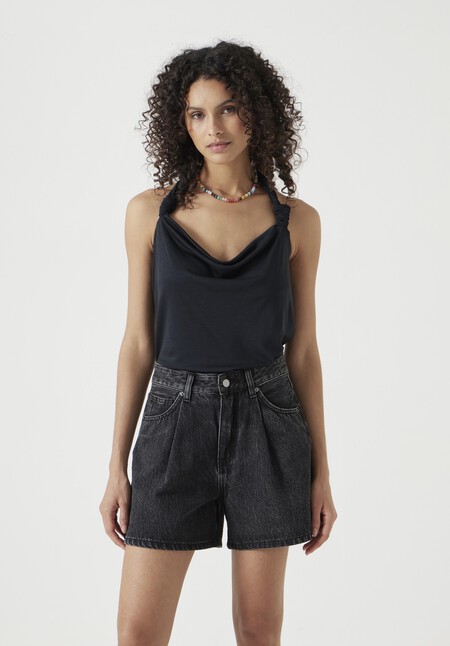 Knot Detail Halter Vest