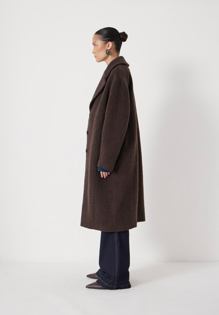 Italian Wool Cocoon Coat
