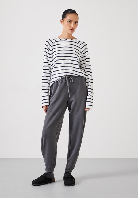 Matilda Stripe Cotton Raglan Top