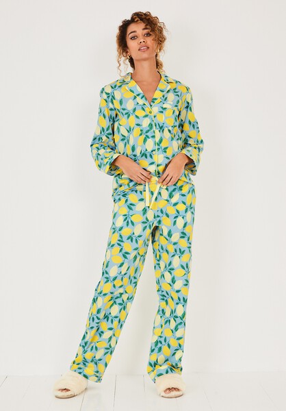 Isla Printed Cotton Pyjama Set