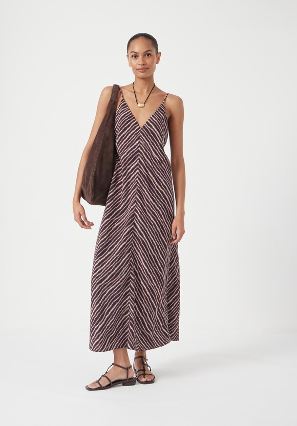 Air Flow Seam Detail Maxi Slip Dress