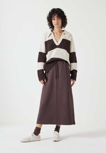 Harrison Pintuck Jersey Skirt