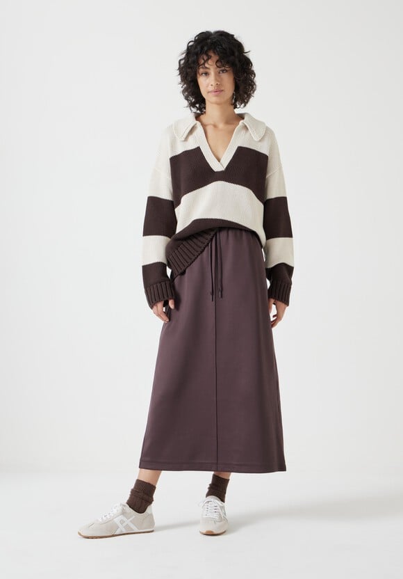 Harrison Pintuck Jersey Skirt