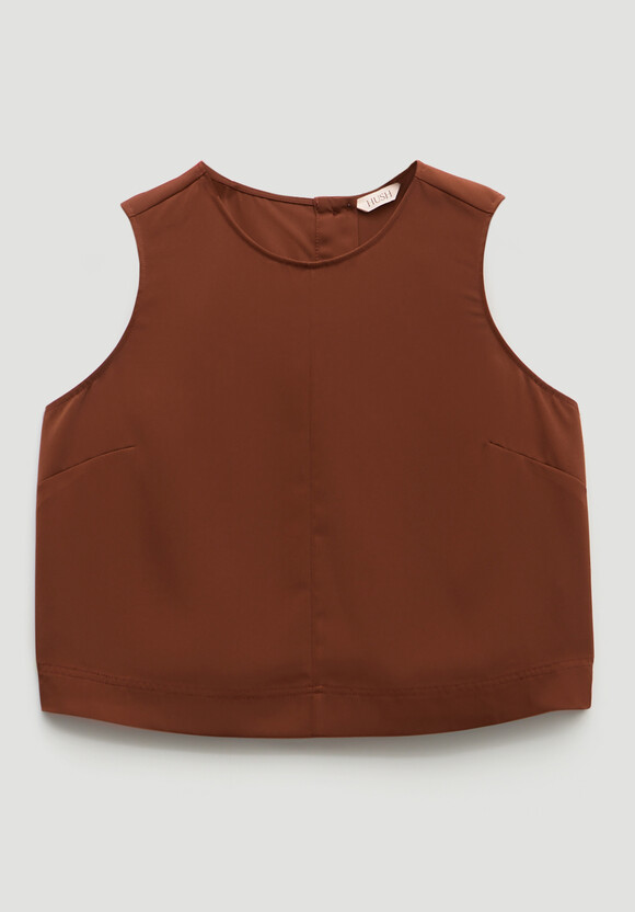 Vera Satin Shell Top