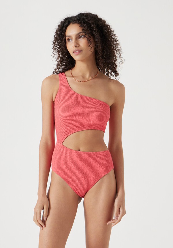 Clare Cut-Out Crinkle swimsuit