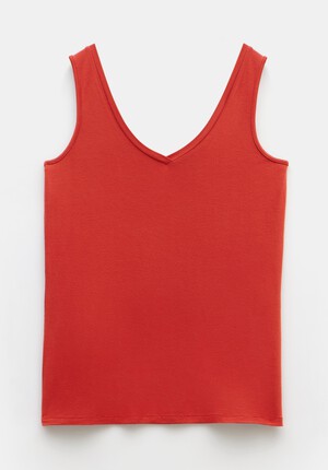 Sally V-Neck Jersey Vest Top