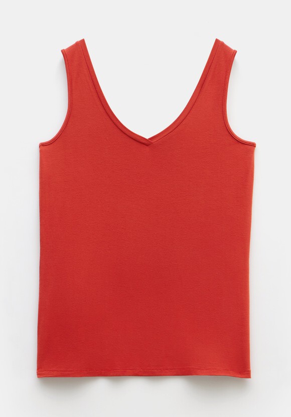 Sally V-Neck Jersey Vest Top