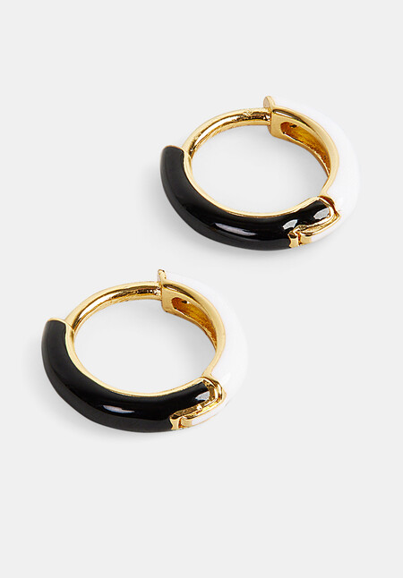 Effie Enamel Hoop Earring