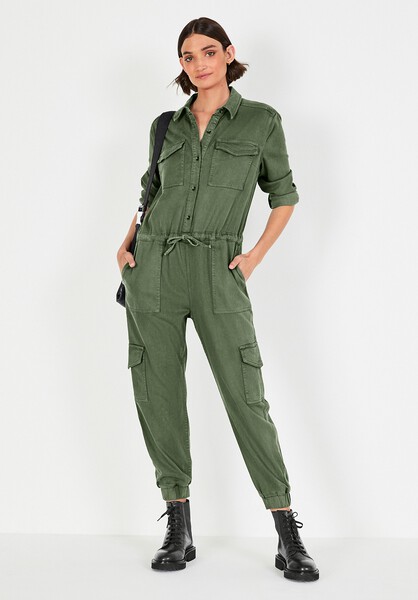 Washed Utility Jumpsuit