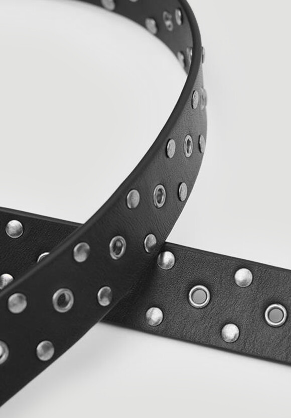 Eyelet Leather Belt