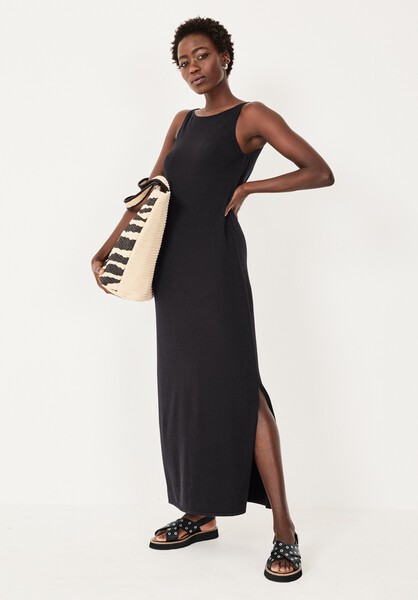 Afia Strappy Knitted Midi Dress