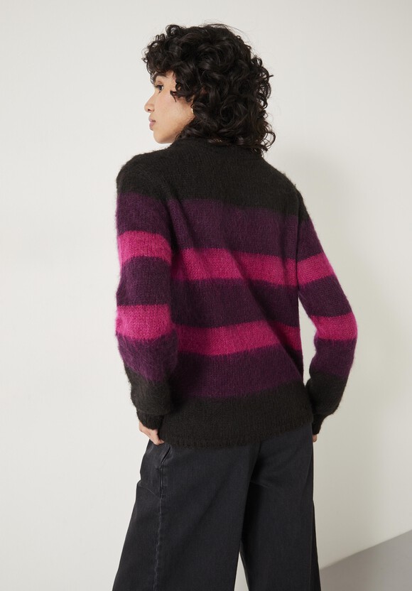 Keara Brushed Fluffy Stripe Jumper
