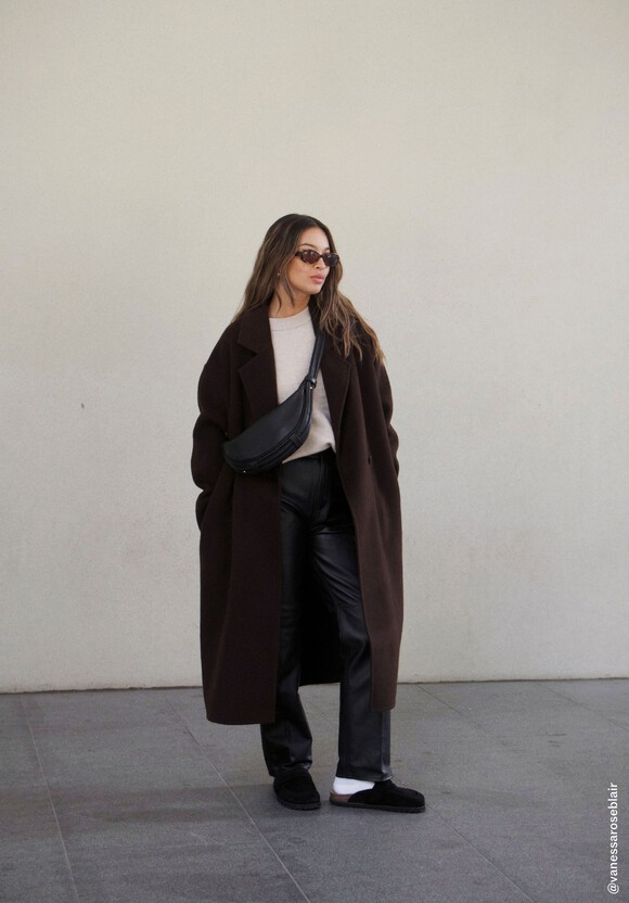 Pure Wool Double Faced Oversized Coat