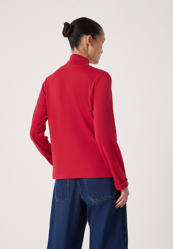 High Neck Midweight Jersey Top