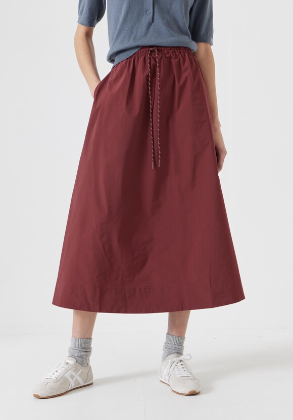 Aya Technical Pull On Midi Skirt