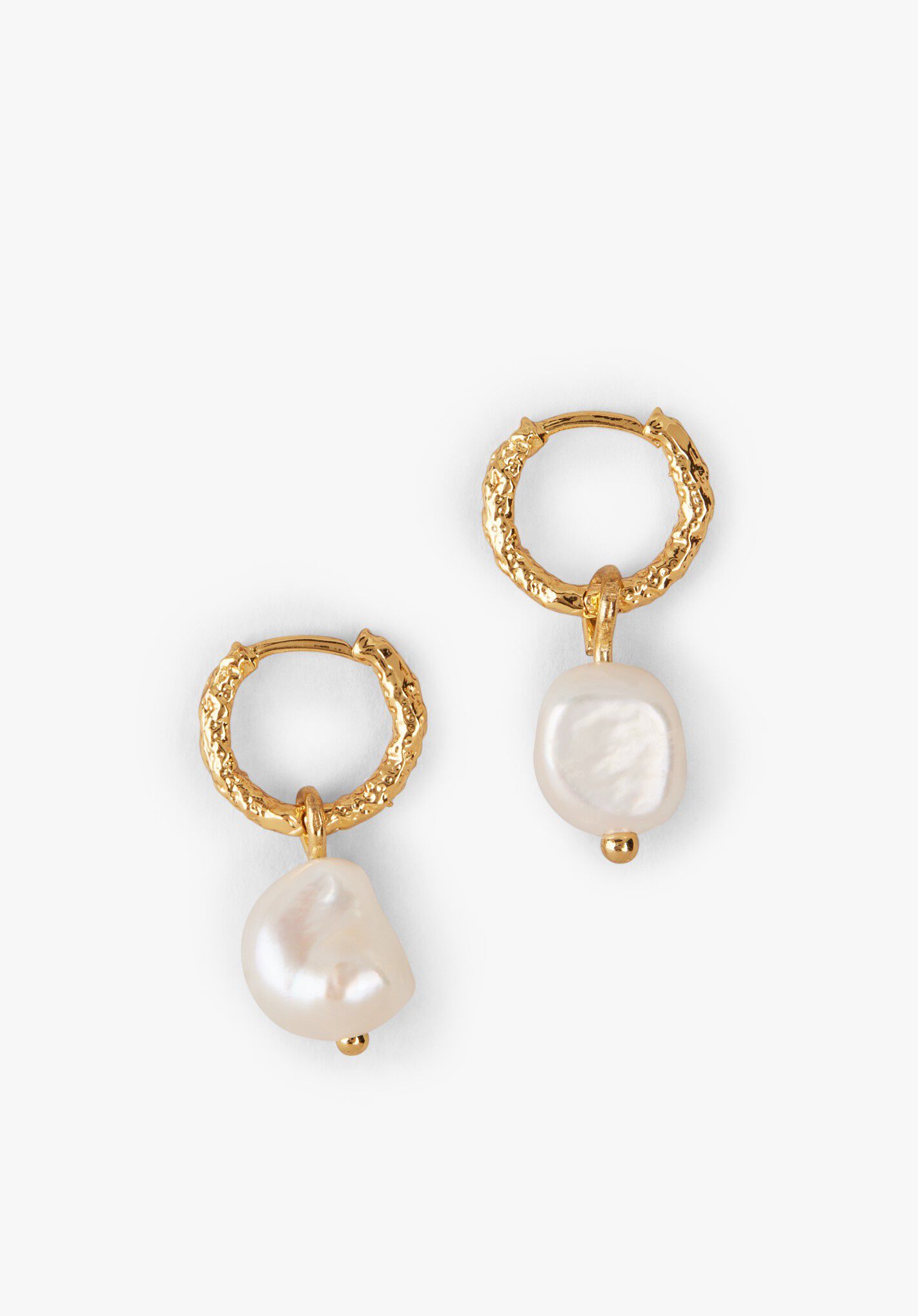 Mila Pearl Drop Earrings Gold hush