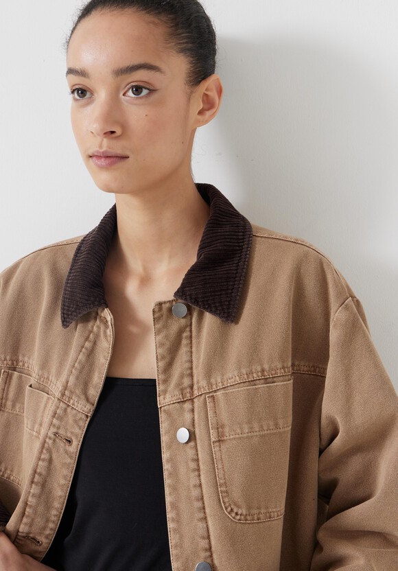 Cord Collar Barn Jacket