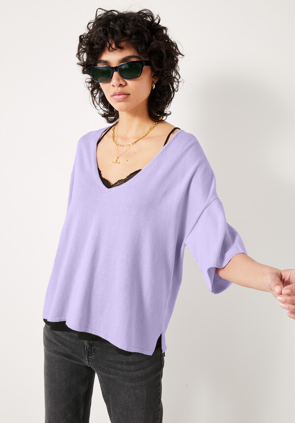 Cierra V Neck Knitted Top