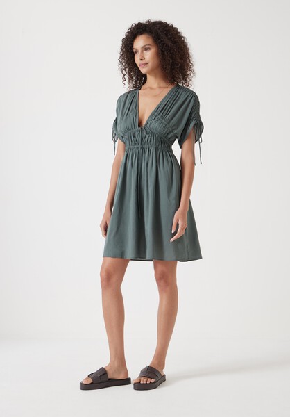 Grace Cotton Blend Mini Beach Dress