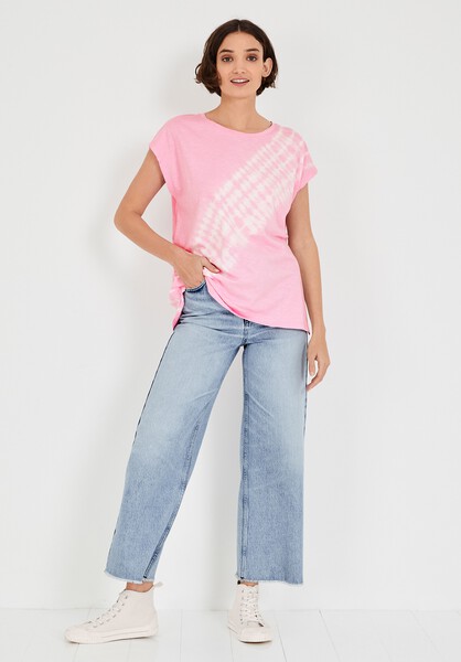 Tie Dye Cotton Boyfriend T-Shirt