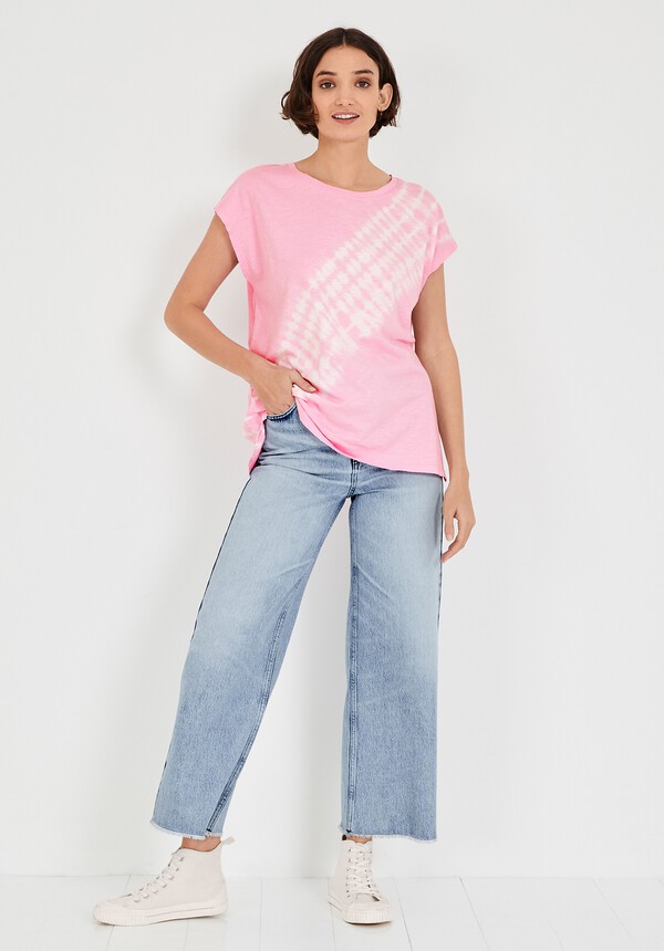 Tie Dye Cotton Boyfriend T-Shirt