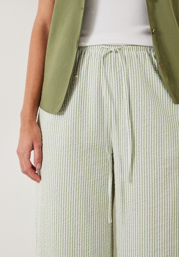 Sabrina Stripe Seersucker Trousers