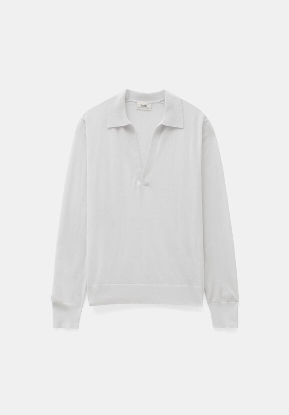 Wool Blend Polo Knitted Jumper